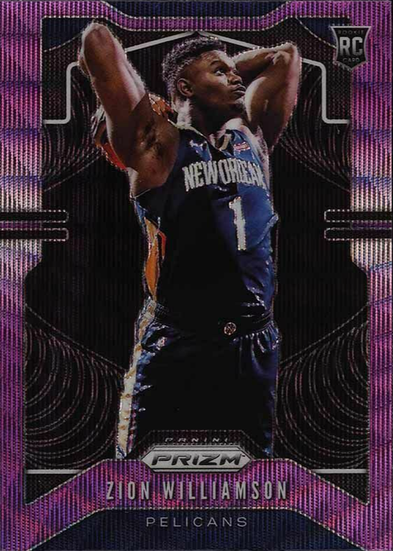 Zion Williamson 2019 Prizm #248 Purple Wave PSA 9 Price Guide 