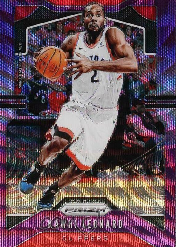 Kawhi Leonard 2019 Prizm #149 Purple Wave BGS 9.5