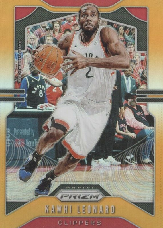 Kawhi Leonard 2019 Prizm #149 Orange /49 SGC 10