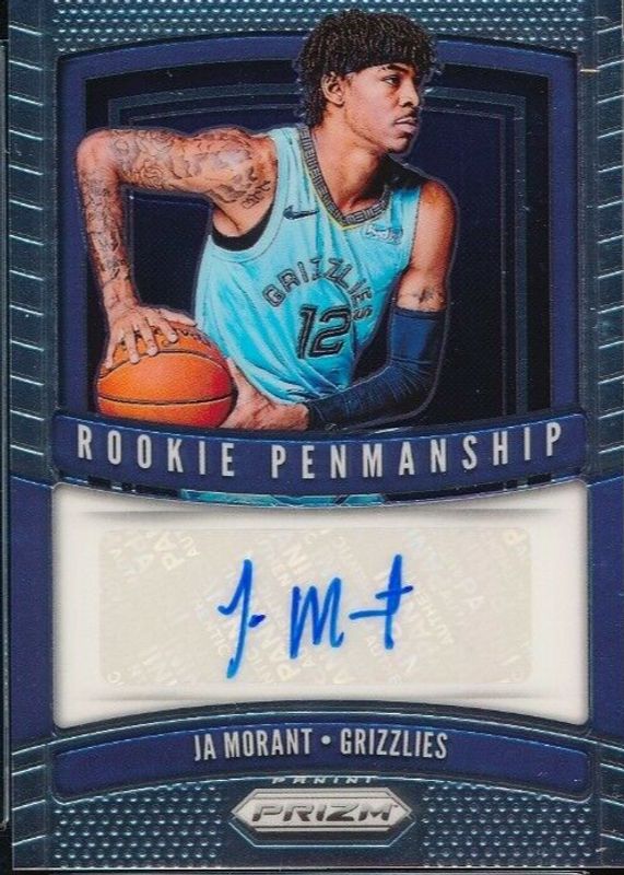 Ja Morant 2019 Prizm #RP-JMT Rookie Penmanship PSA 10