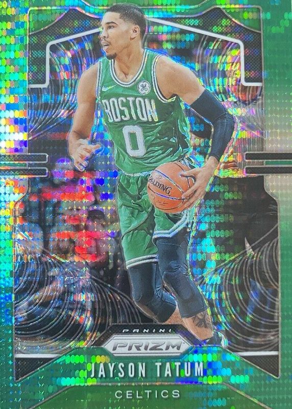 Jayson Tatum 2019 Prizm #39 Green Pulsar /25 SGC 9.5