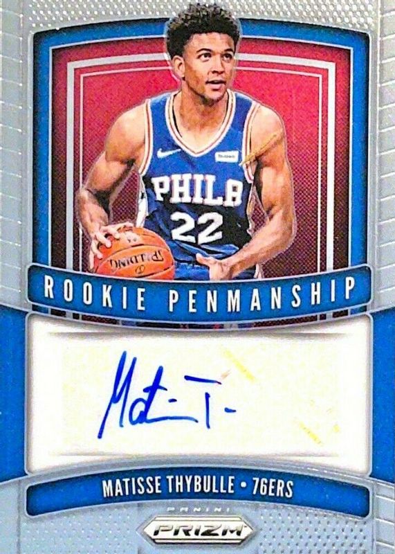 Matisse Thybulle 2019 Prizm #RP-MTB Rookie Penmanship Rookie BGS 9