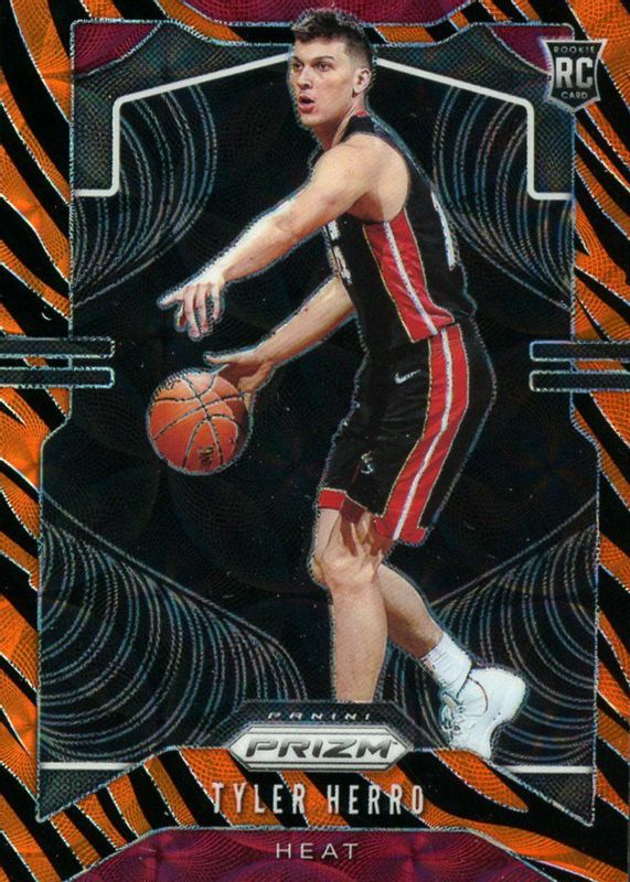 Tyler Herro 2019 Prizm #259 Choice Tiger Stripe /(SSP) Rookie PSA 9