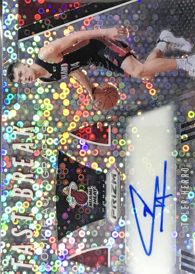 その他 Tyler Herro RC auto prizm 2019 Prizm Panini Pink Tyler Herro PSA 10 #15 DP Rookie Card