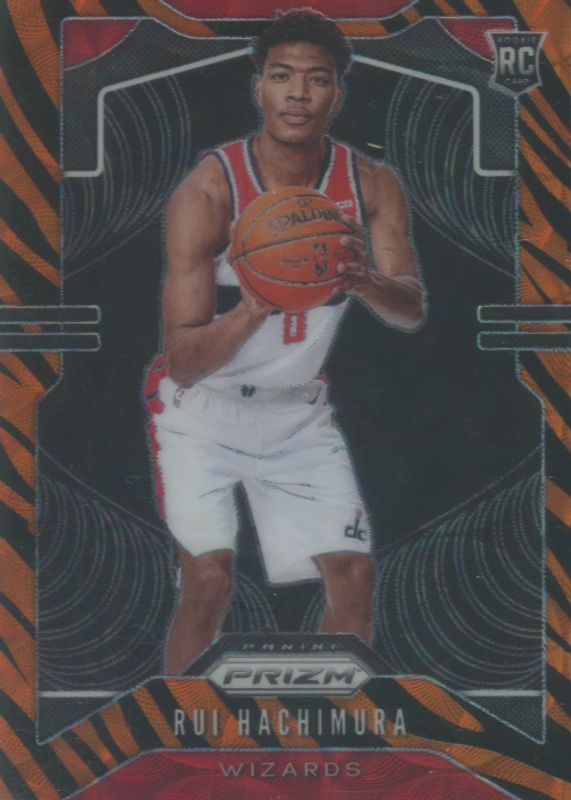 Rui Hachimura 2019 Prizm #255 Choice Tiger Stripe /(SSP) Rookie PSA 10