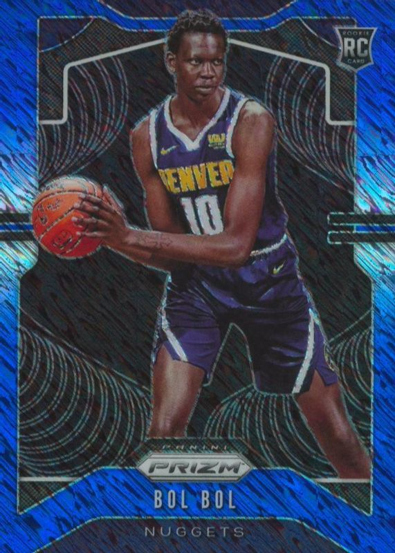 Bol Bol 2019 Prizm FOTL Blue Shimmer Rookie BGS 10 PRISTINE