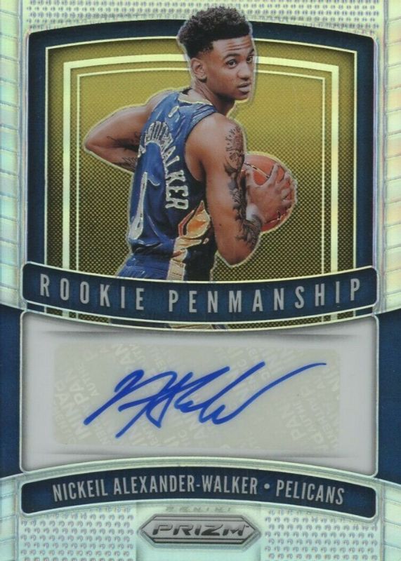 Nickeil Alexander-Walker 2019 Prizm #RP-NAW Rookie Penmanship - Silver Rookie PSA 10