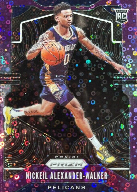 Nickeil Alexander-Walker 2019 Prizm #263 Fast Break Purple /75 Rookie RAW