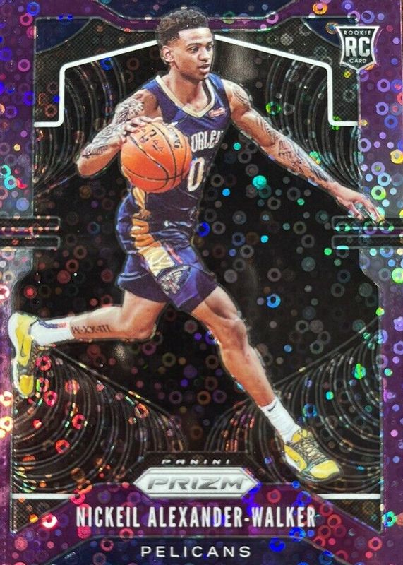 Nickeil Alexander-Walker 2019 Prizm #263 Fast Break Purple /75 Rookie PSA 10