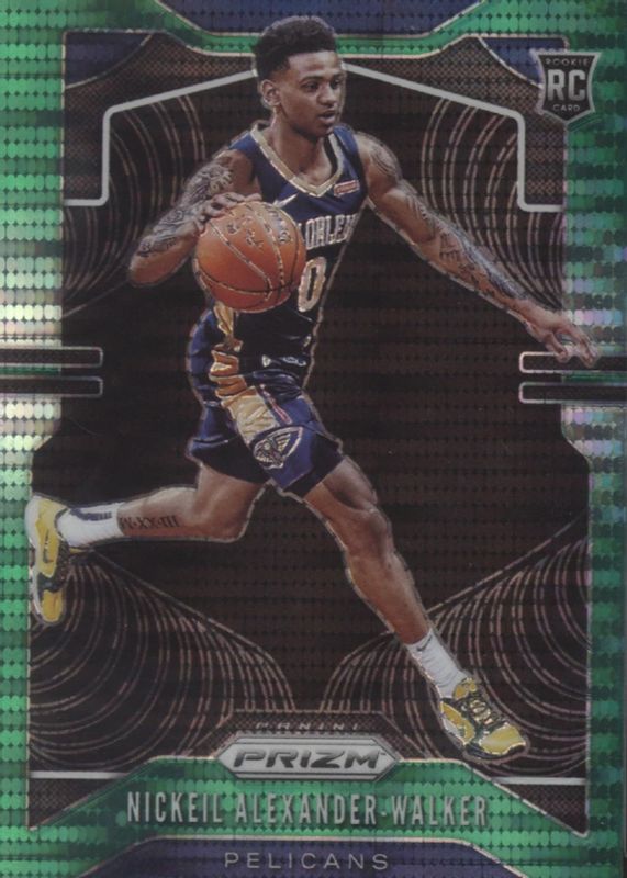 Nickeil Alexander-Walker 2019 Prizm #263 Green Pulsar /25 Rookie RAW
