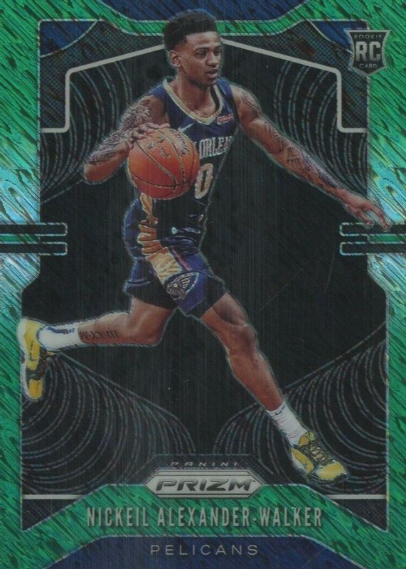 Nickeil Alexander-Walker 2019 Prizm #263 FOTL Green Shimmer /25 Rookie SGC 10