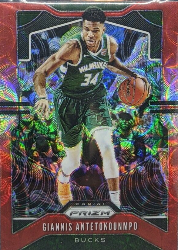 Giannis Antetokounmpo 2019 Prizm #152 Choice Red /88 Price Guide