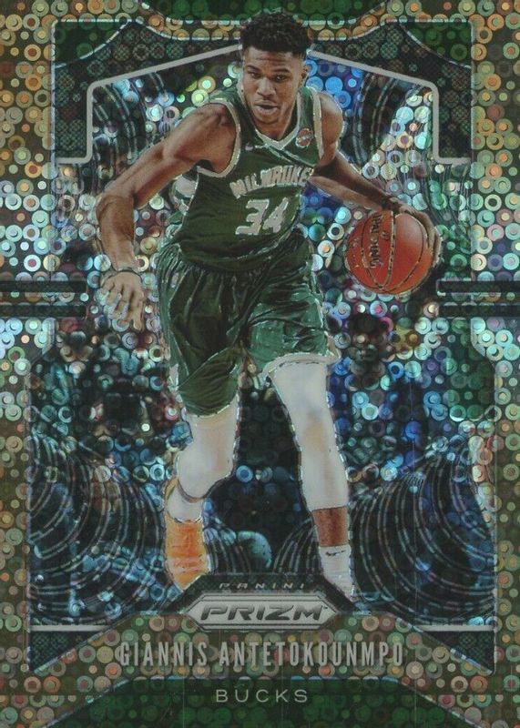 Giannis Antetokounmpo 2019 Prizm #152 Fast Break Bronze /20 PSA 10