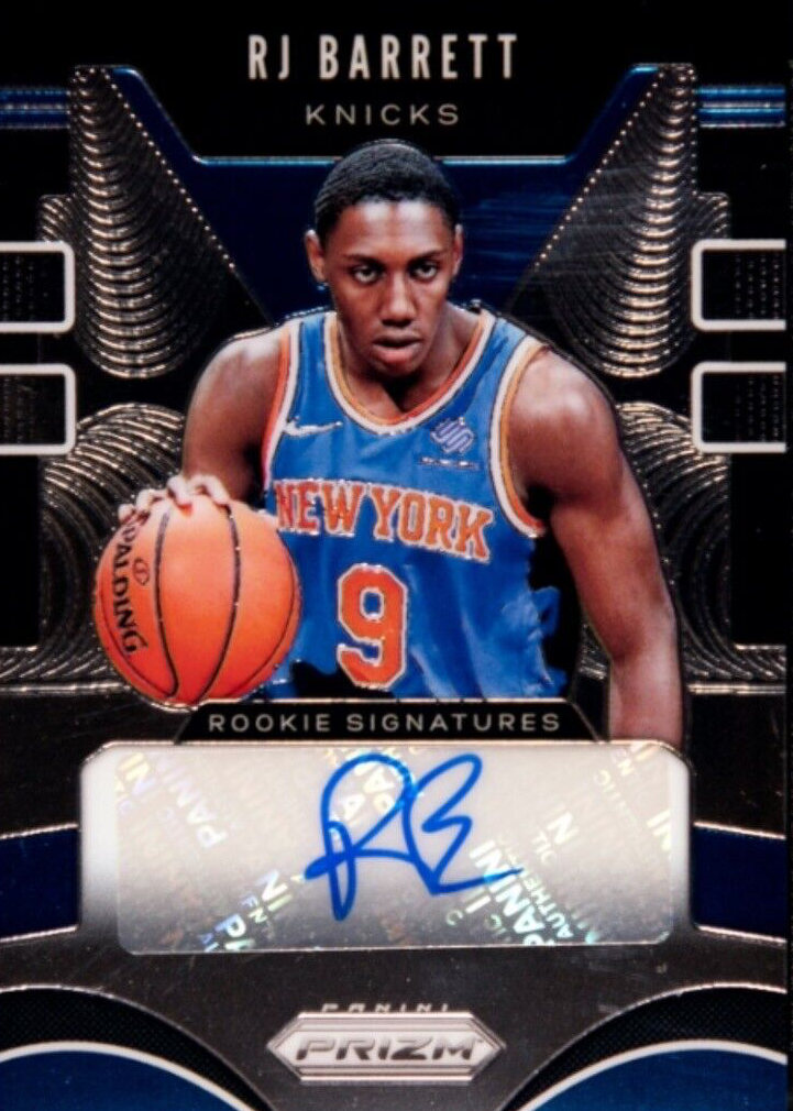 RJ Barrett 2019 Prizm #RS-RJB Rookie Signatures PSA 9 Price Guide