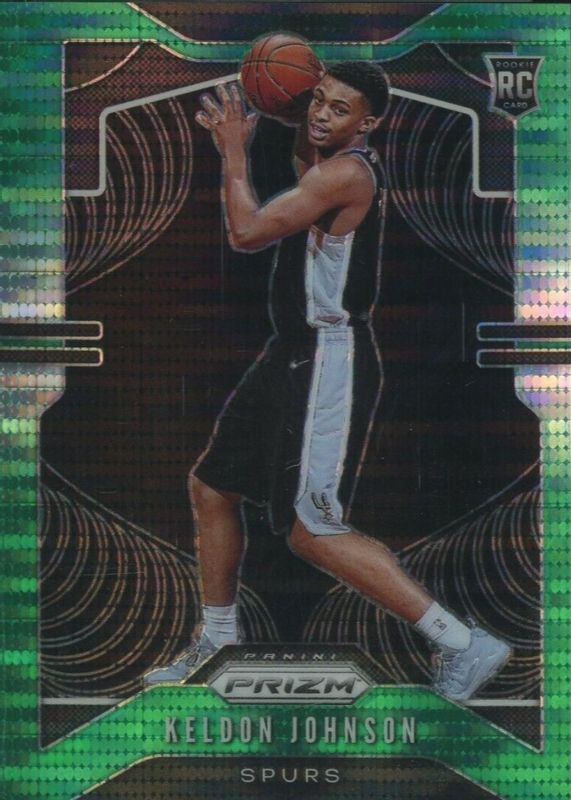 Keldon Johnson 2019 Prizm #273 Green Pulsar /25 Rookie PSA 10