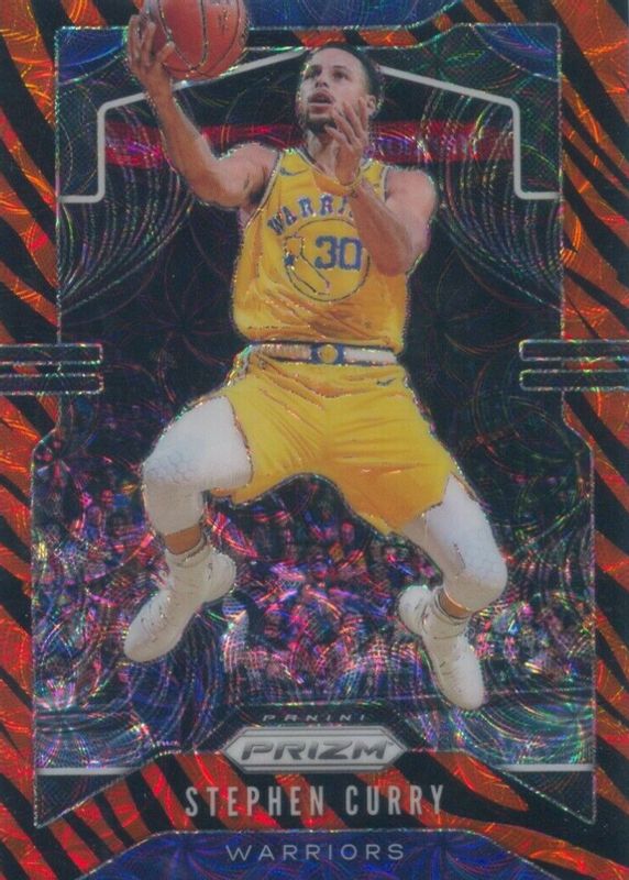 Stephen Curry 2019 Prizm #98 Choice Tiger Stripe /(SSP) BGS 9