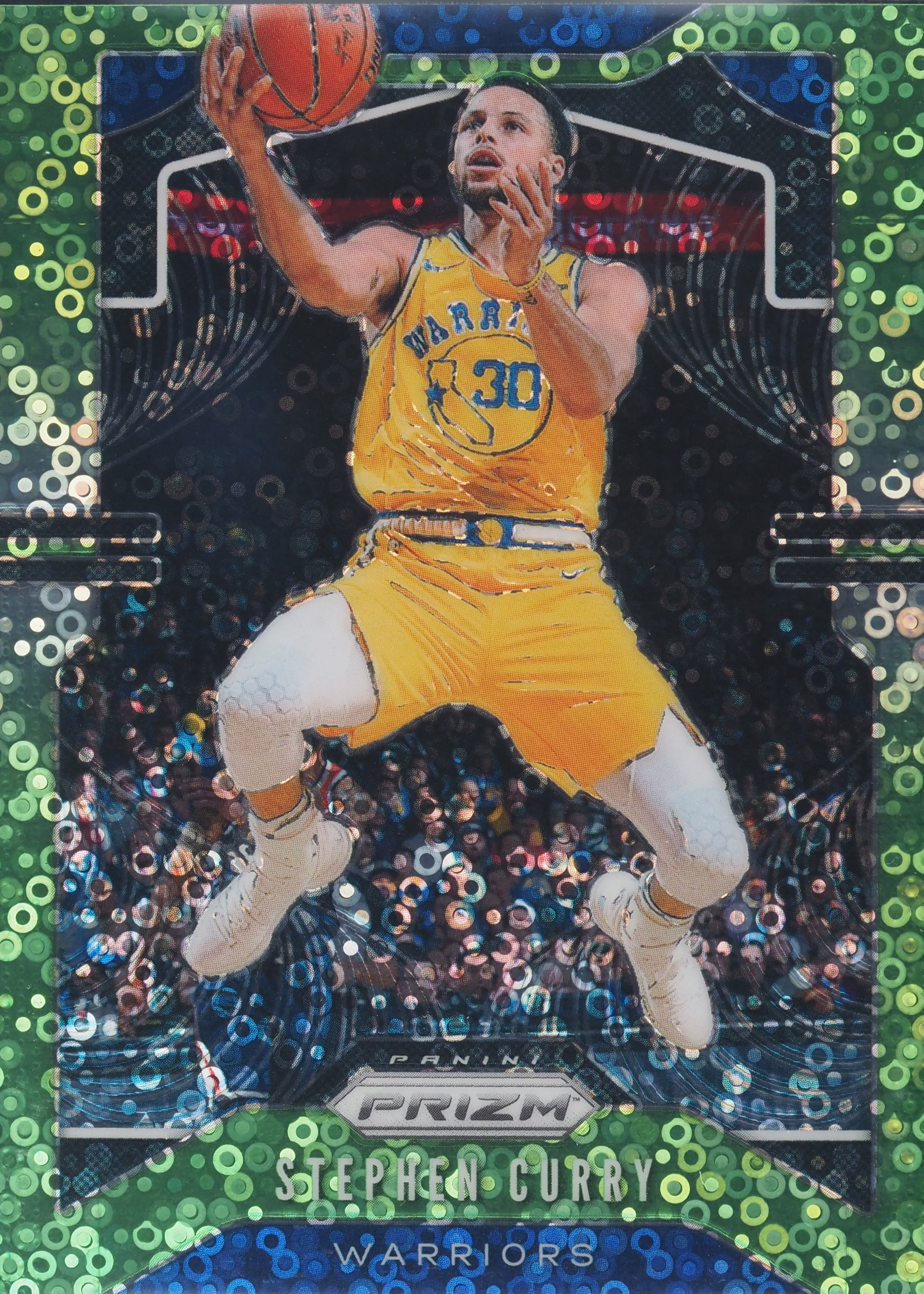 Stephen Curry 2019 Prizm #98 Fast Break Neon Green /5 Price Guide 
