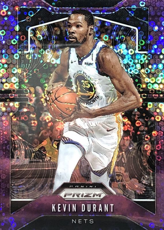 Kevin Durant 2019 Prizm #210 Fast Break Purple /75 SGC 9