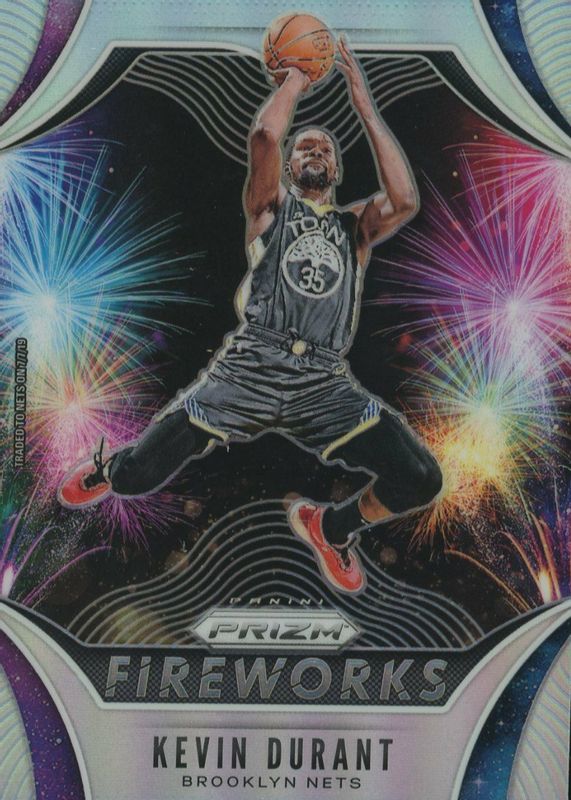 Kevin Durant 2019 Prizm #1 Fireworks - Silver PSA 10