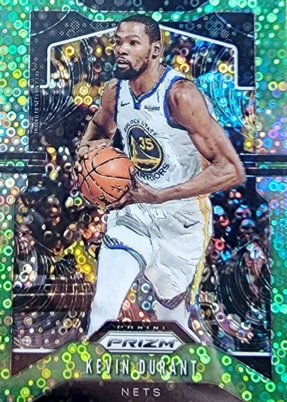 Kevin Durant 2019 Prizm #210 Fast Break Neon Green /5 SGC 9.5