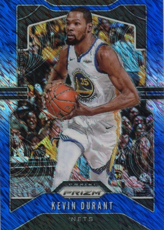 Kevin Durant 2019 Prizm #210 FOTL Blue Shimmer SGC 9.5