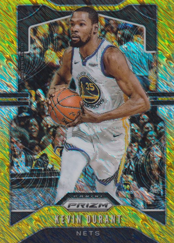 Kevin Durant 2019 Prizm #210 FOTL Gold Shimmer /10 RAW