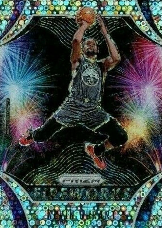 Kevin Durant 2019 Prizm #1 Fireworks - Fast Break PSA 10