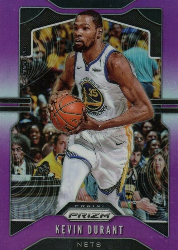 Kevin Durant 2019 Prizm #210 Purple /75 SGC 9.5