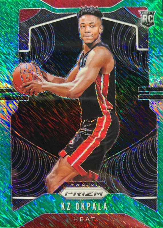 KZ Okpala 2019 Prizm #275 FOTL Green Shimmer /25 Rookie PSA 9