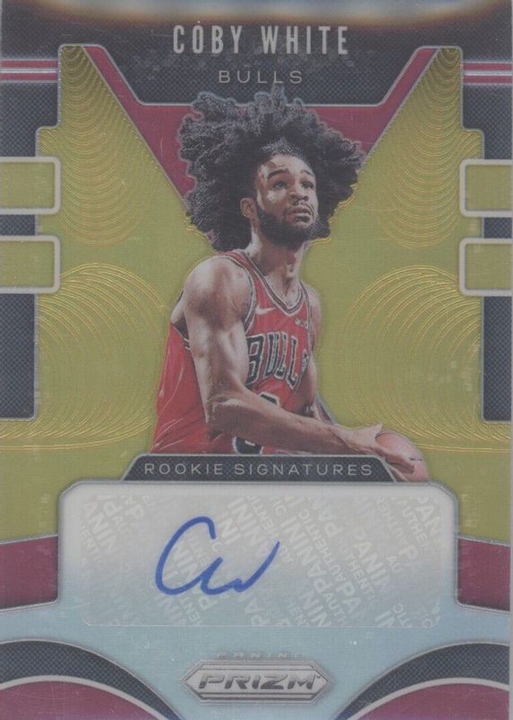 Coby White 2019 Prizm #RS-CWT Rookie Signatures - Gold /10 PSA 10