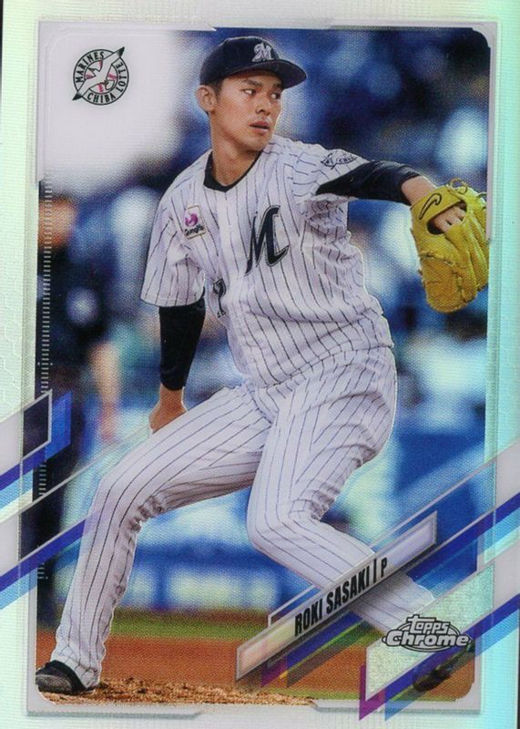 Roki Sasaki 2021 Topps Chrome NPB #194 Refractor RAW