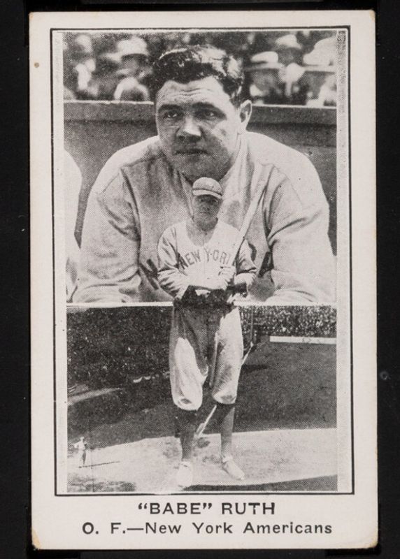 Babe Ruth 1922 E121 American Caramel Photo Montage