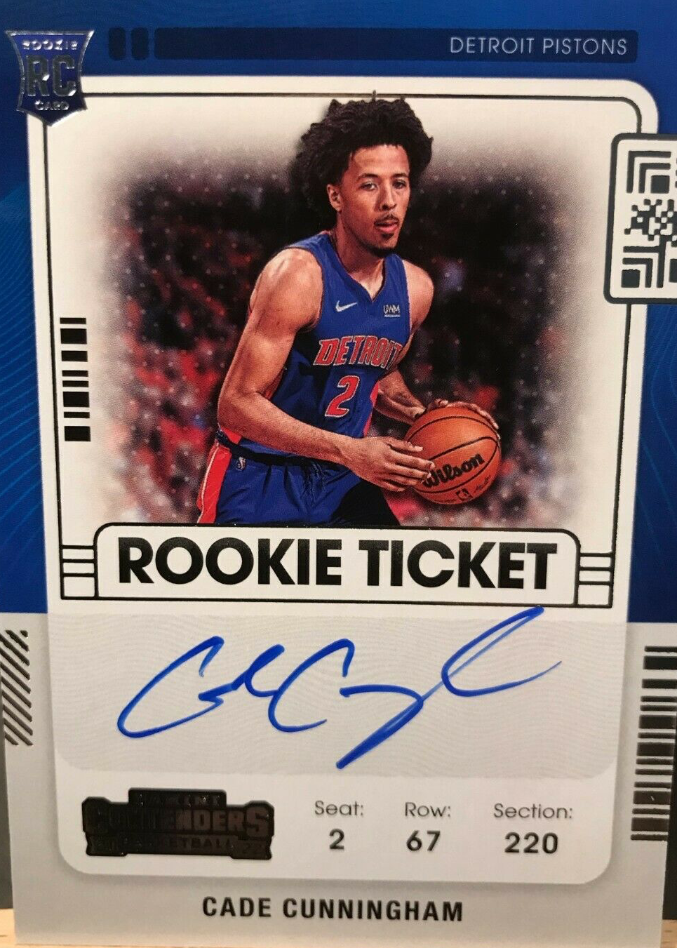 Cade Cunningham auto RC カニングハム　サイン　ピストンズ 2021-22 Panini Chronicles Marquee Cade Cunningham Rookie