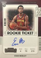 Evan Mobley 2021 Contenders #103 Rookie Ticket Auto Price 