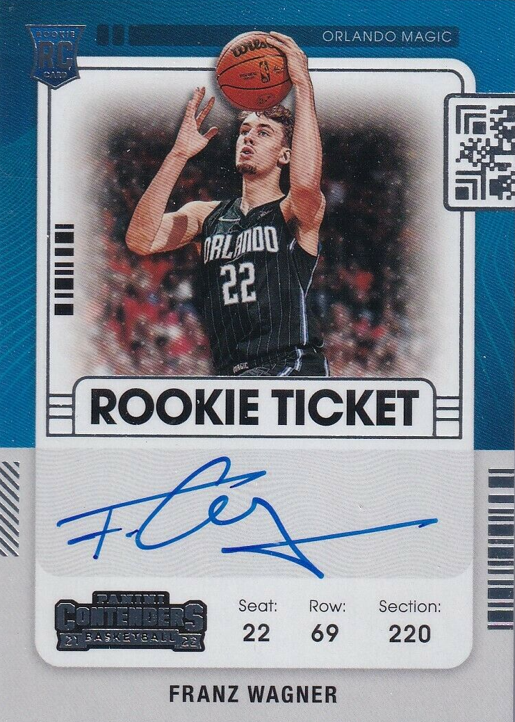 Franz Wagner 2021 Contenders #108 Rookie Ticket Auto Price Guide 