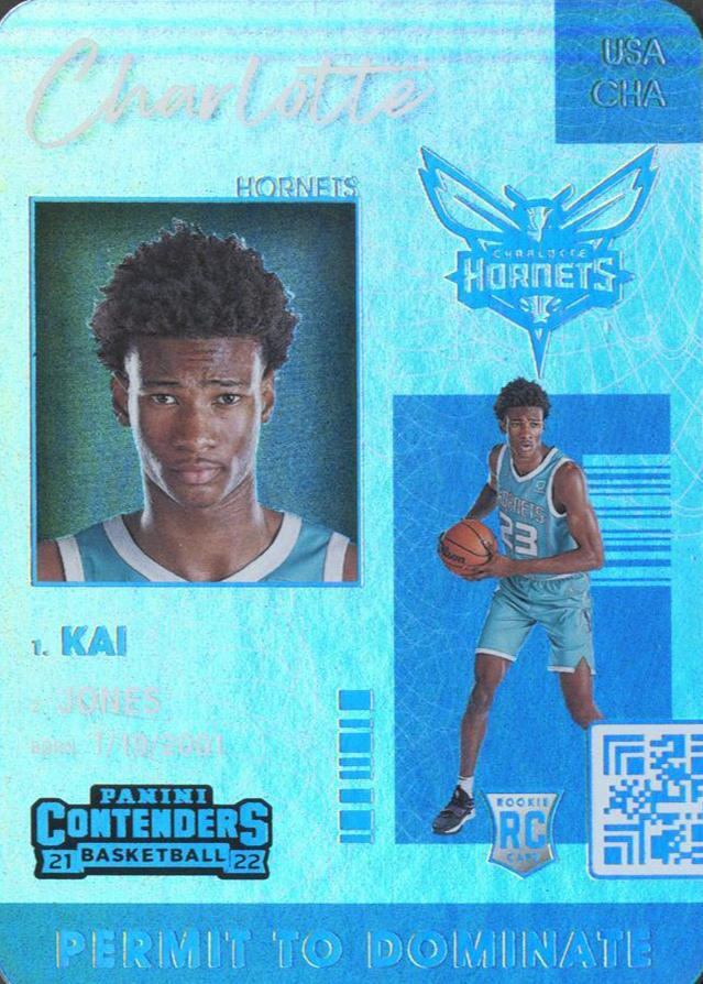 Kai Jones 2021 Contenders #19 Permit to Dominate /(SSP) Price