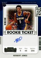 Herbert Jones 2021 Contenders #143 Rookie Ticket Auto Price