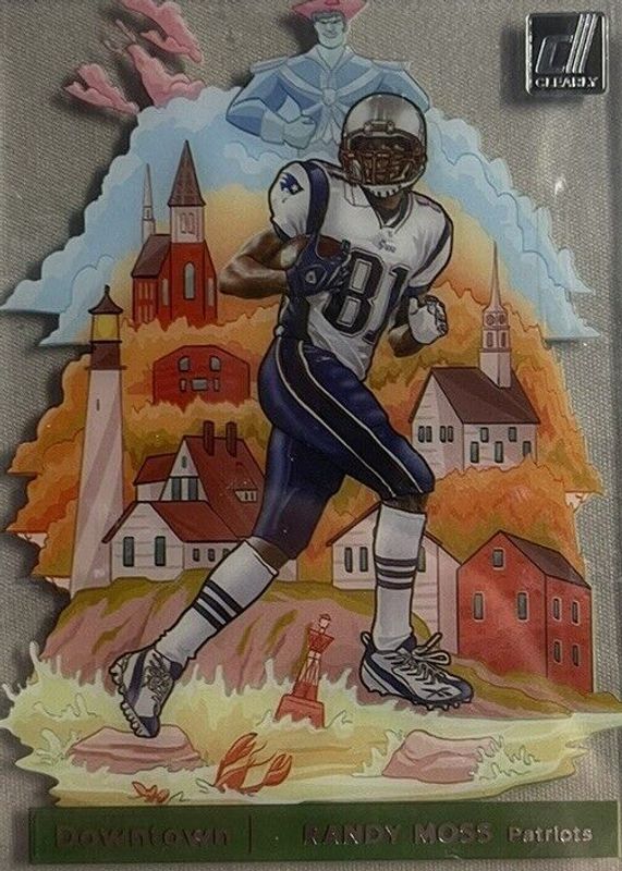 Randy Moss 2021 Clearly Donruss #D-3 Downtown /(SSP) SGC 9