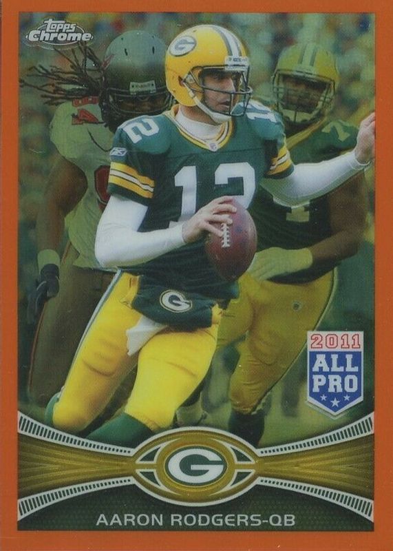 Aaron Rodgers 2012 Topps Chrome #50 Orange Refractor RAW