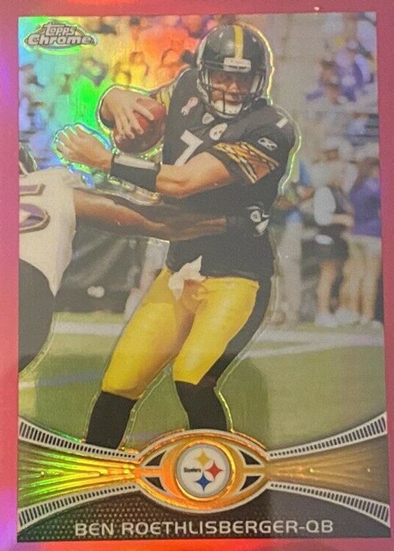 Ben Roethlisberger 2012 Topps Chrome #182 Pink Refractor /399 RAW