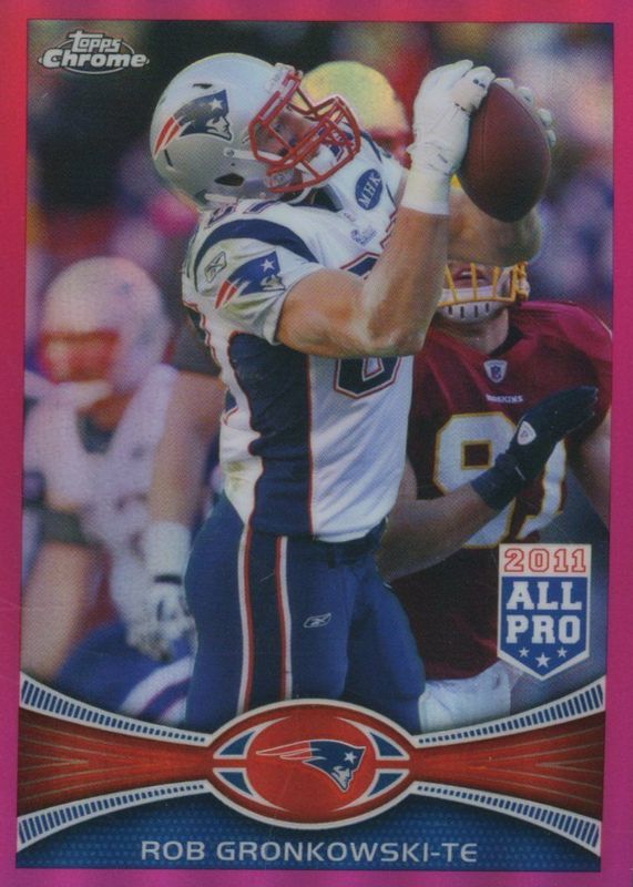 Rob Gronkowski 2012 Topps Chrome #12 Pink Refractor /399 PSA 10