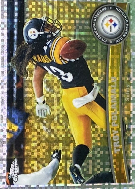 Troy Polamalu 2011 Topps Chrome #180 X-Fractor PSA 10