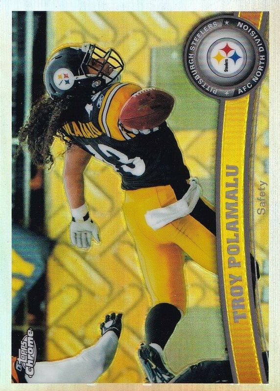 Troy Polamalu 2011 Topps Chrome #180 Refractor BGS 9.5