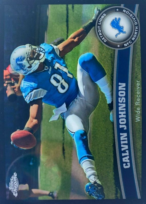 Calvin Johnson 2011 Topps Chrome #8 Black Refractor /299 PSA 10