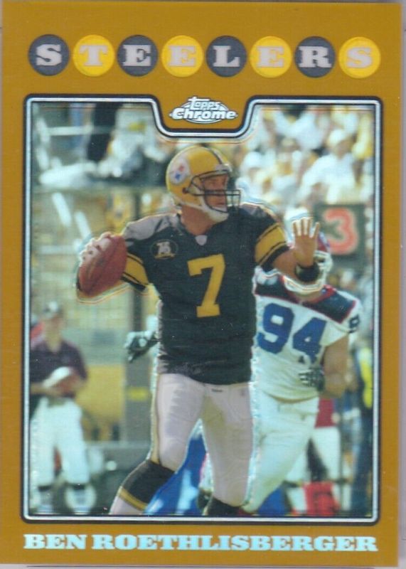 Ben Roethlisberger 2008 Topps Chrome #TC12 Gold Refractor /199 PSA 10