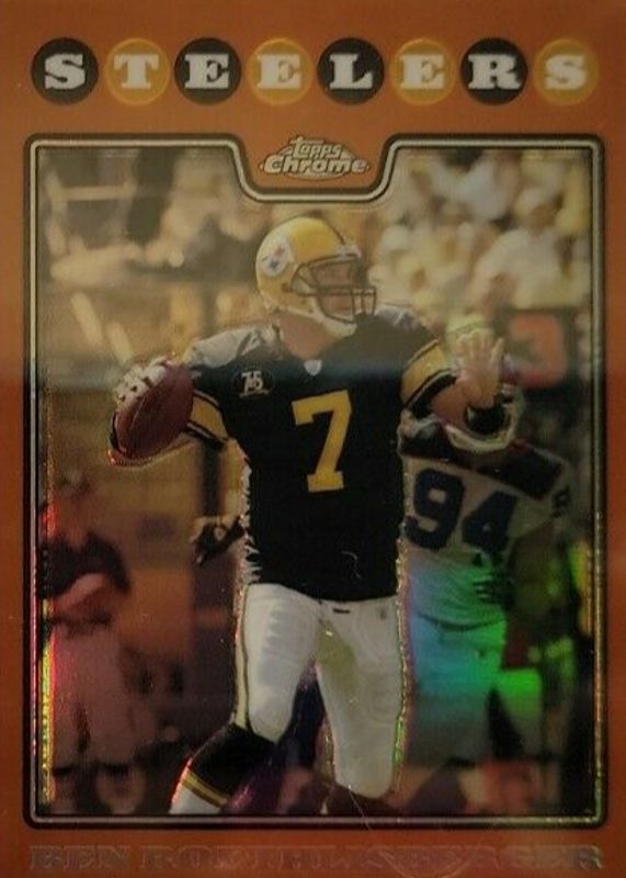 Ben Roethlisberger 2008 Topps Chrome #TC12 Copper Refractor /425 SGC 10