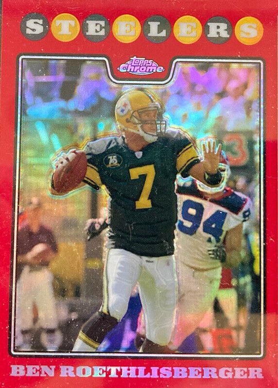 Ben Roethlisberger 2008 Topps Chrome #TC12 Red Refractor /25 SGC 10