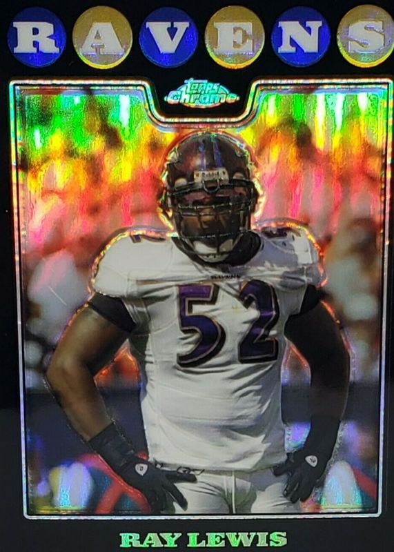 Ray Lewis 2008 Topps Chrome #TC116 Refractor PSA 9