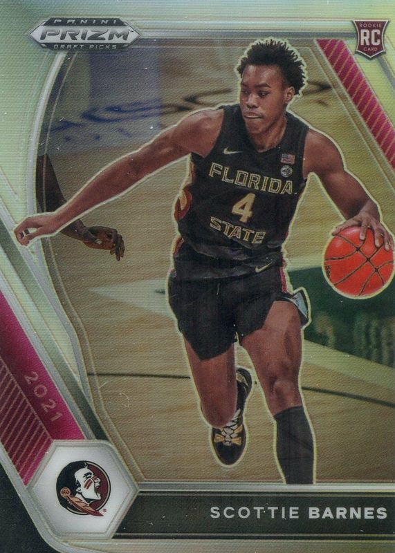 Scottie Barnes 2021 Prizm Draft Picks #6 Silver Rookie PSA 10