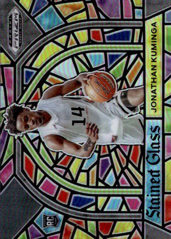 Jonathan Kuminga 2021 Prizm Draft Picks #5 Stained Glass /(SSP) Rookie BGS 10 PRISTINE